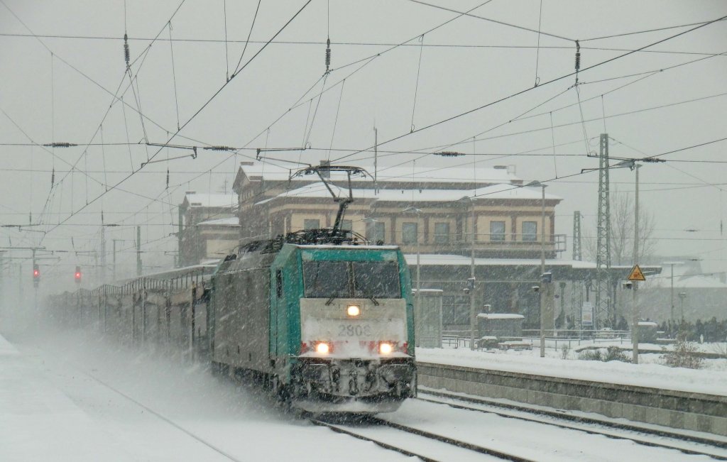 2808 im tiefsten Schnee Ende 2010 in Dren.