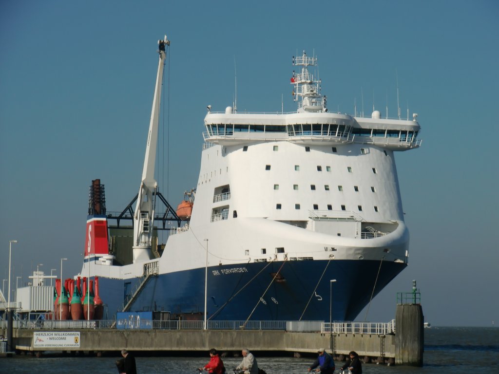 Die Ark Forwarder in Cuxhaven.