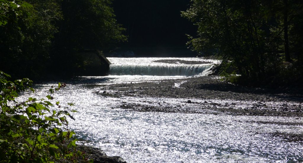 Ein Flusslauf im Oberalgu.