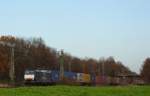 Die ES 64 F4-998 alias 189 098 begegnete mir am 30.11.11. mit einem Containerzug bei Bonn-Beuel.