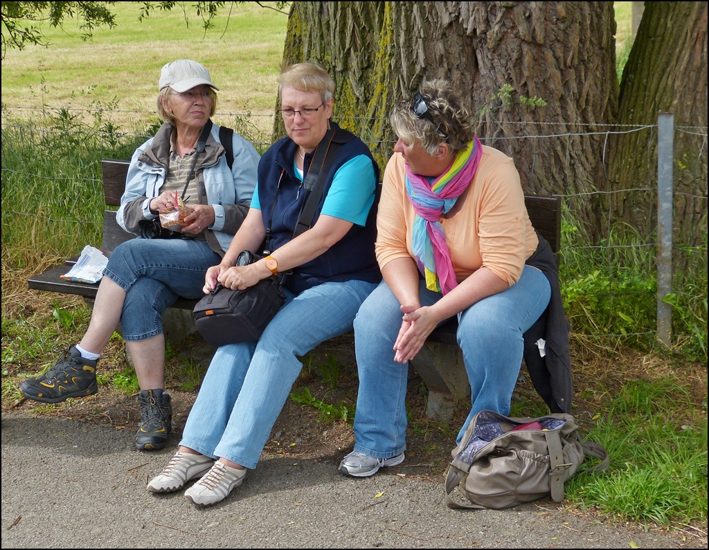 . Oma B�nke an der Bahnstrecke sind was feines... 15.06.2013 (Hans)