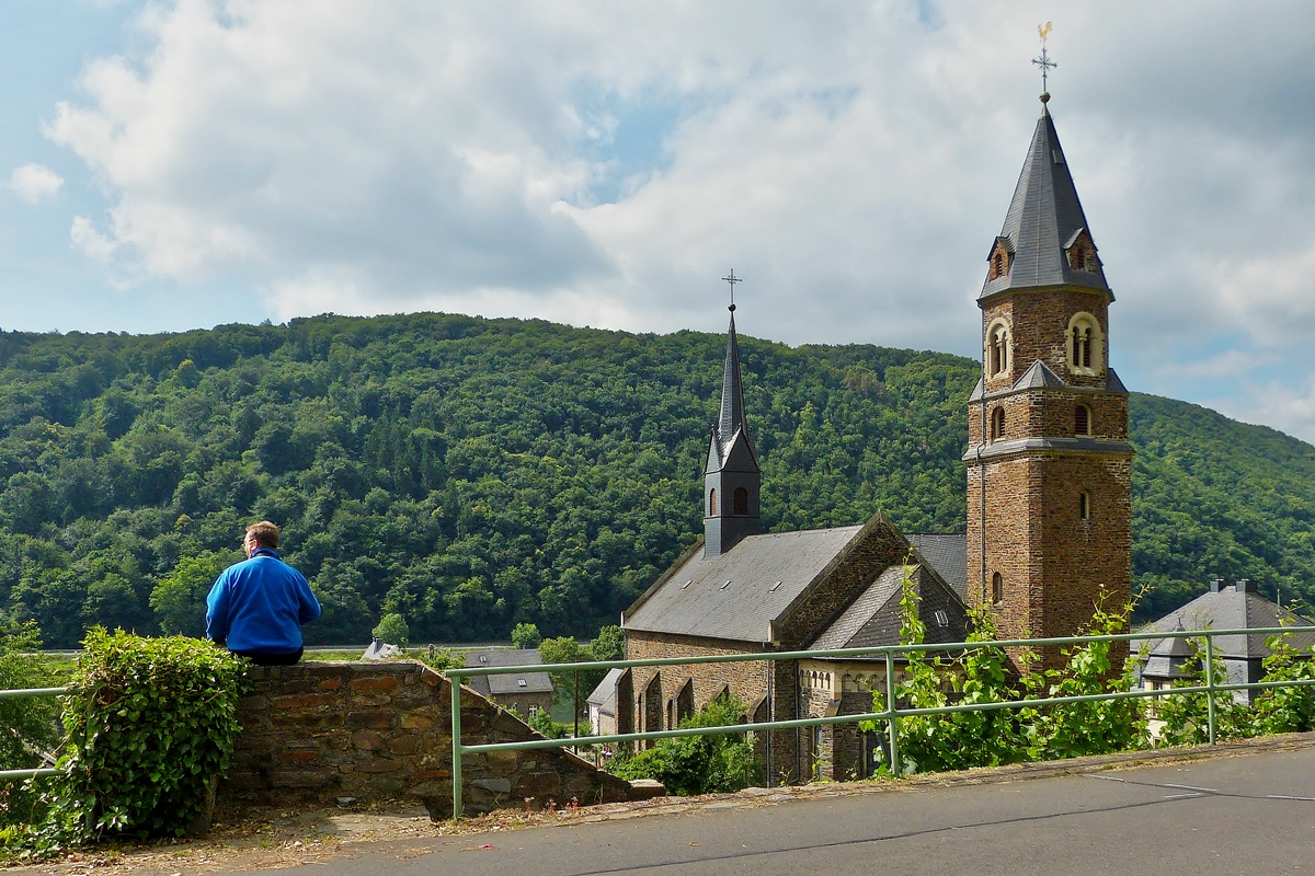 . Perfekte �bersicht f�r den Bahnfotografen in Hatzenport. 21.06.2014 (Jeanny)