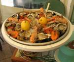 Eine k�stliche Meeresfr�chteplatte verzehrten wir mit Genuss in Cannes.