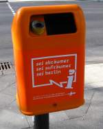 Serie Berliner M�lleimer V: sei abr�umer - sei aufr�umer - sei berlin.