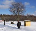 Bei sch�nen Wetter im Schnee, hier am 31.01.2015 bei Nisterberg (Margaretha)