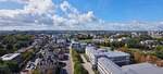 Blick  �ber die Stadt Luxemburg in verschiedene Himmelsrichtungen aus dem Riesenrad auf der Kirmes (Fouer) in Stadt Luxemburg.