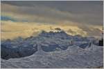 Blick von Lally auf die tiefverschneiten Dents-de-Midi  (21.01.2015)