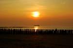 Abendstimmung am Strand von Domburg.