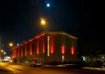   Bei fast vollem Mond, das Hüttenhaus in Herdorf am 21.01.2015.